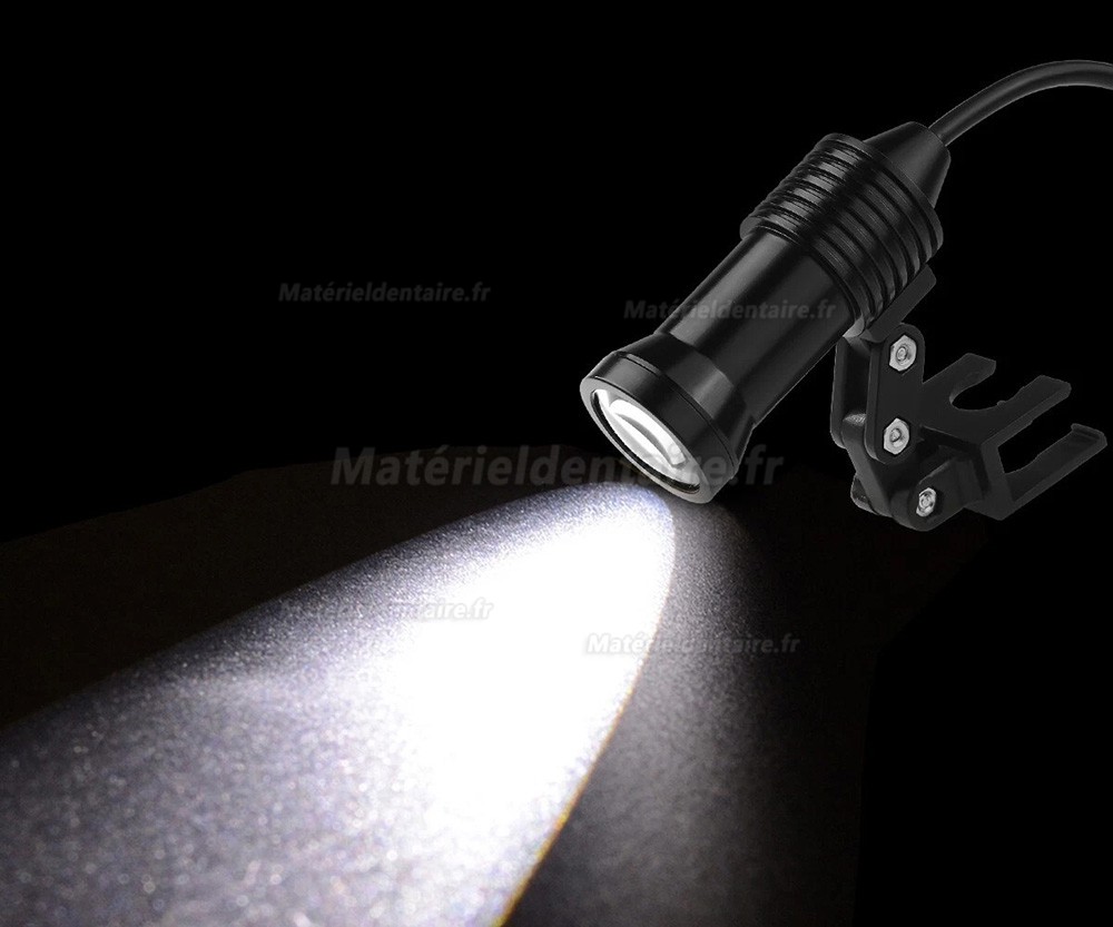 Loupes binoculaires dentaires 3,5X + Lampe frontale LED dentaire 5W avec filtre